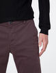 Pantalon chino SLIM prune Homme-4