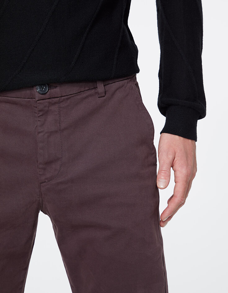 Pantalon chino SLIM prune Homme-4