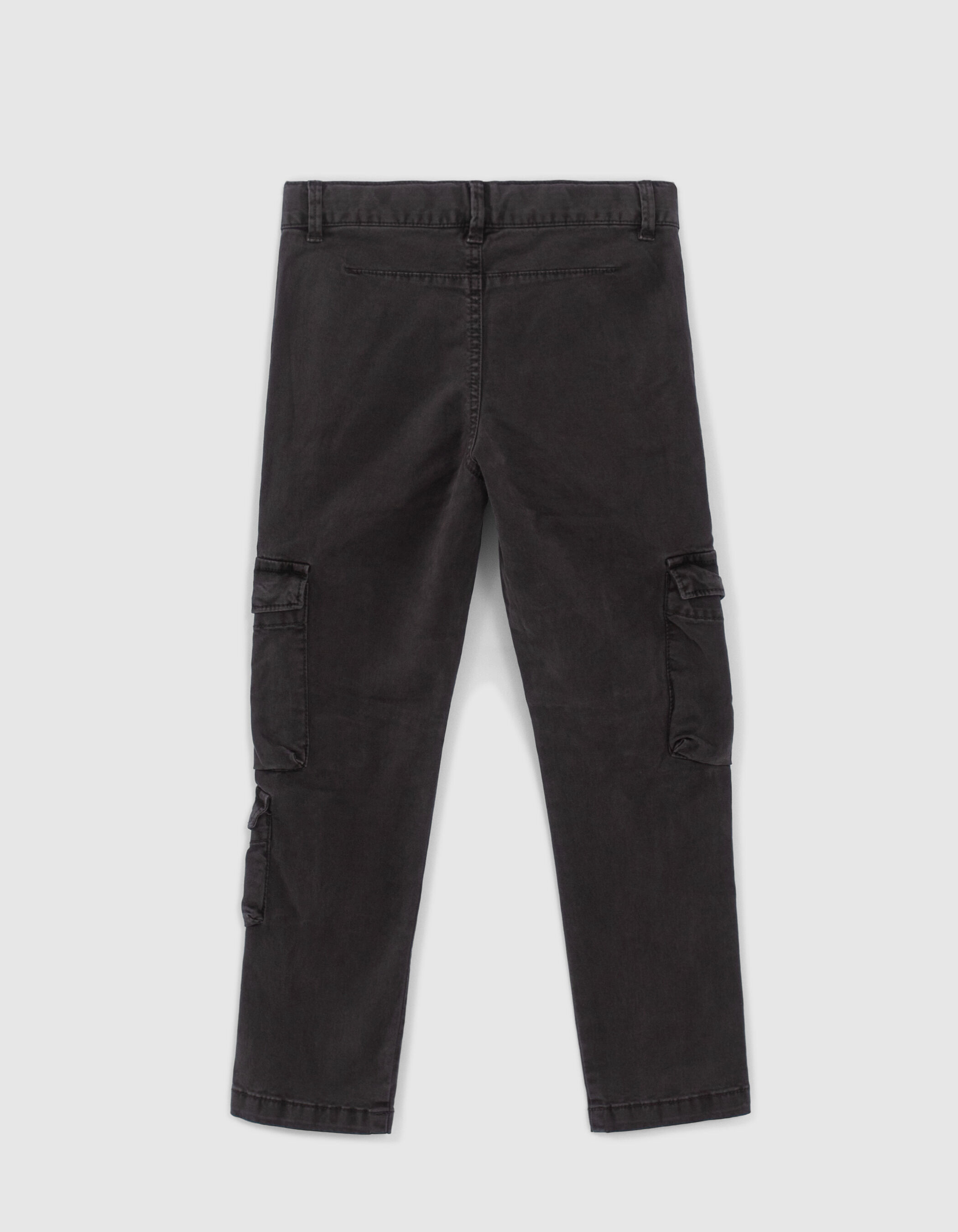 Boys black combat trousers