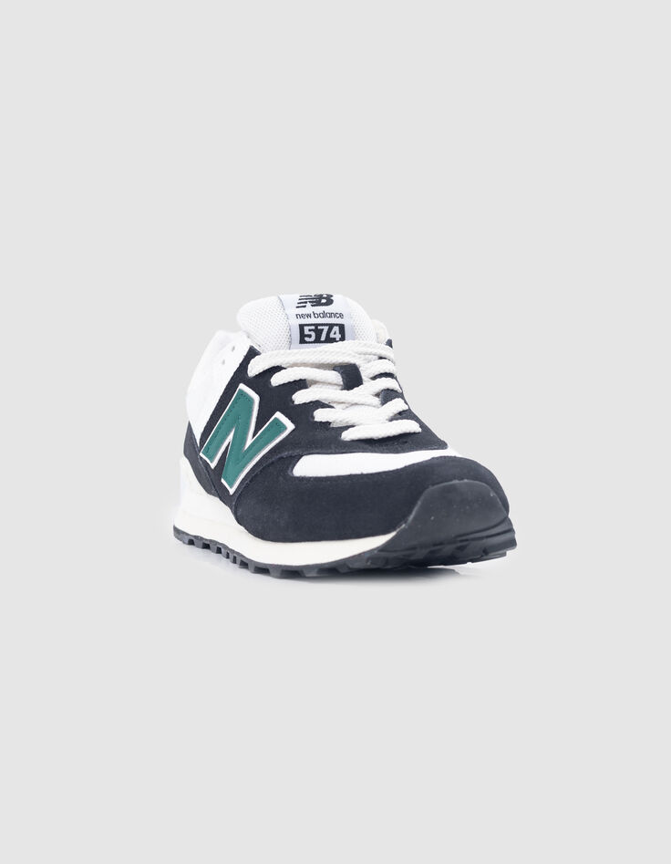 NEW BALANCE 574 Zapatillas deportivas azul marino y verde para hombre-2