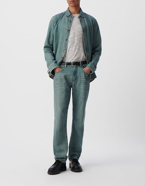 Vaqueros STRAIGHT azul gris&aacute;ceo hombre - IKKS