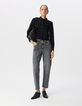 Vaqueros slouchy algodón BCI gris cropped mujer-1