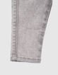Graue Jeans mit Gummizug für Babymädchen-4