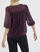 Damenbluse aus Plumetisvoile mit Cosy Flowers-Print-3