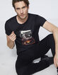 Tee-shirt noir Rock Paris Homme-1