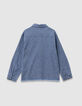 Blaues Jeanshemd mit Fransenrand f&uuml;r die Jungen-3