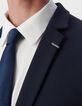 Veste de costume SLIM marine maille Milano Homme-4