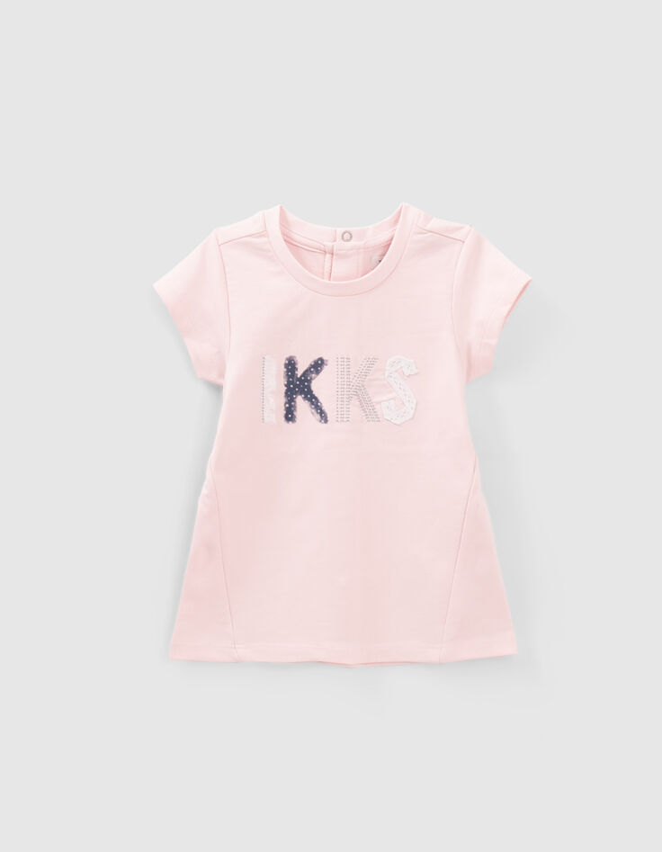 Hellrosa Kleid für Babymädchen-1