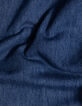 Waterless blue LARGE jeans with marked pleats for girl-10
