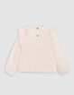 Blouse ecru broderie anglaise motifs army fille-3