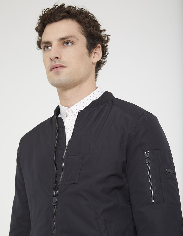 Blouson noir homme-2