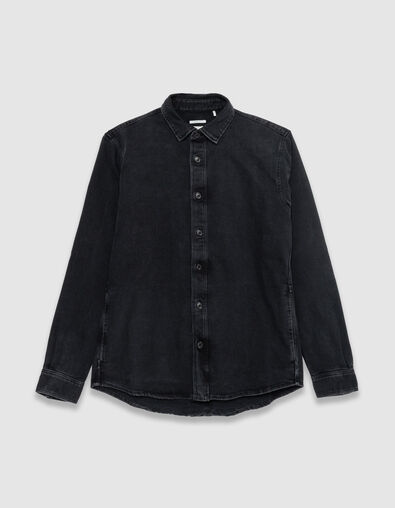 Chemise en jean regular grise Homme - IKKS