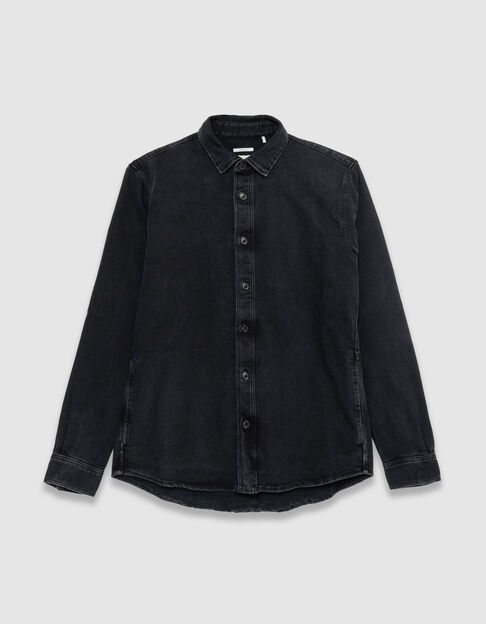 Chemise en jean regular grise Homme - IKKS