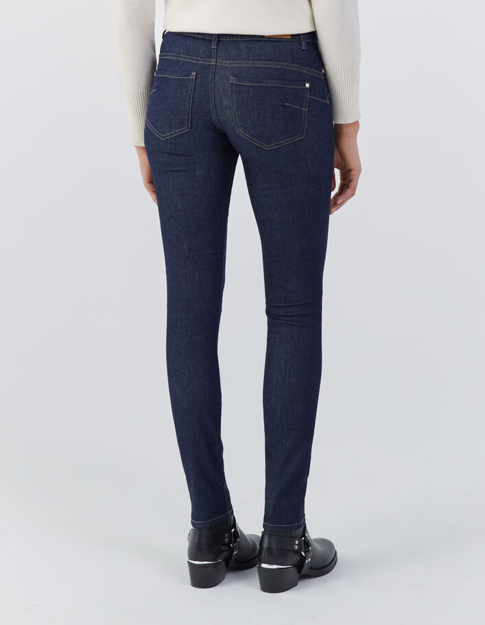 Women's blue slim jeans-3