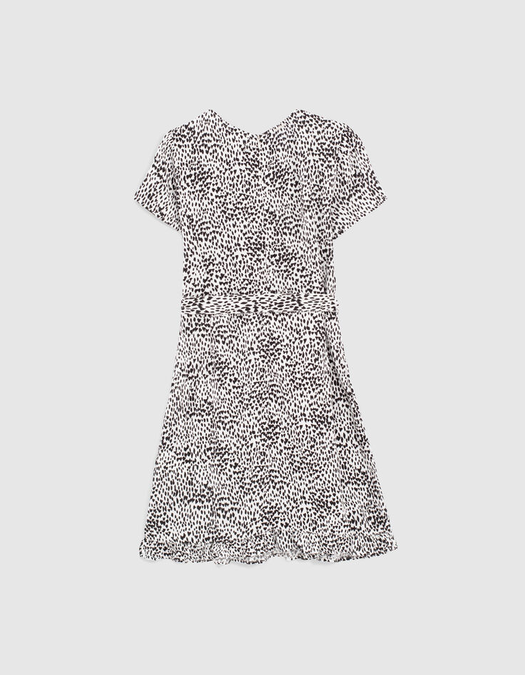 Robe blanc cass&eacute; Ecovero&reg; imprim&eacute; c&oelig;urs fille-3