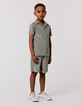 Khaki Jungenbermudas aus Frottee-1