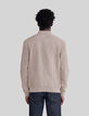 Beige bomber in su&egrave;deleer Heren-3
