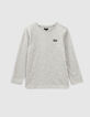 Mittelgraues shirt Essentiels aus Biobaumwolle-1