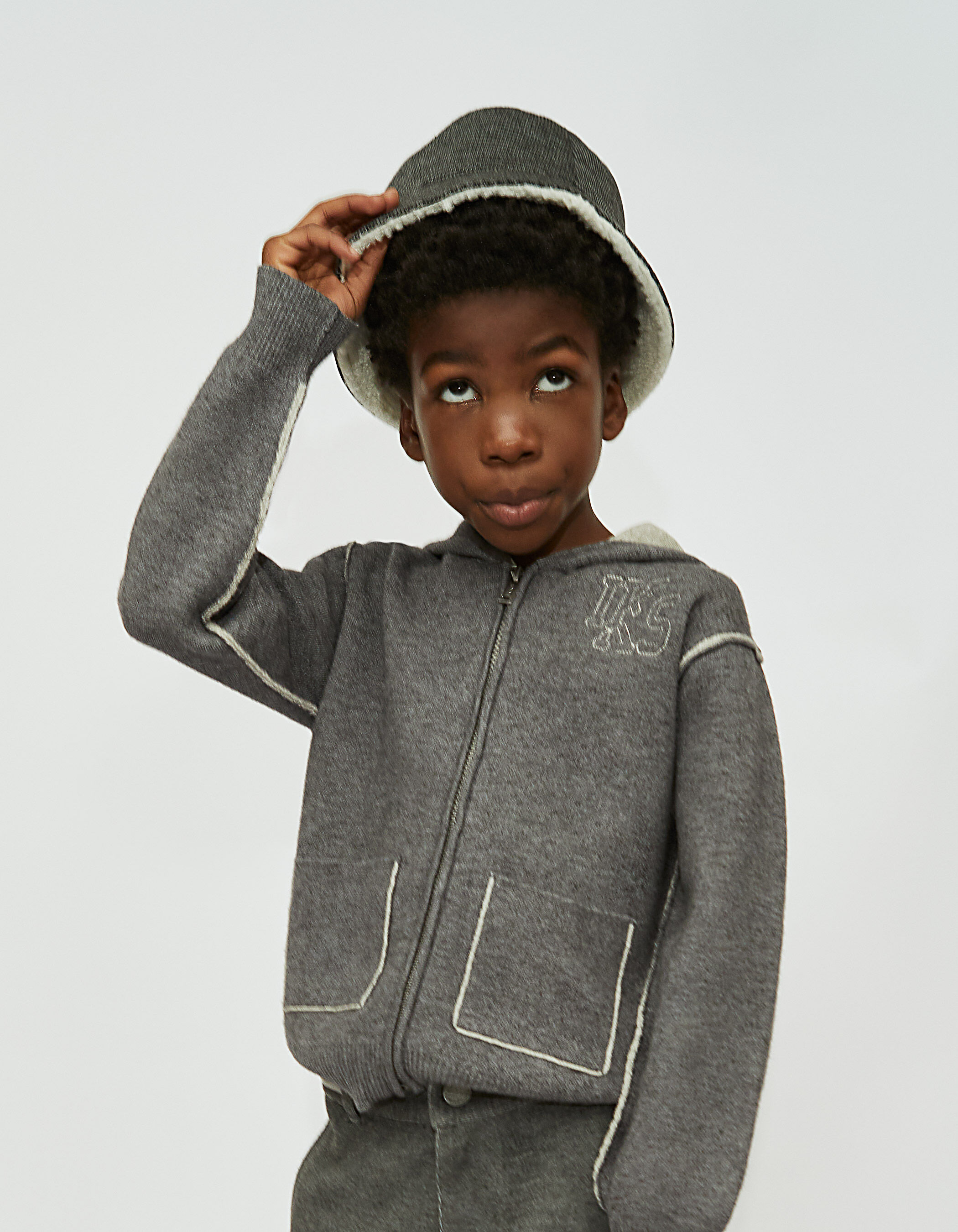 Boys gray cardigan hotsell
