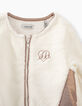 Cardigan blanc cassé fourrure synthétique bébé fille-3