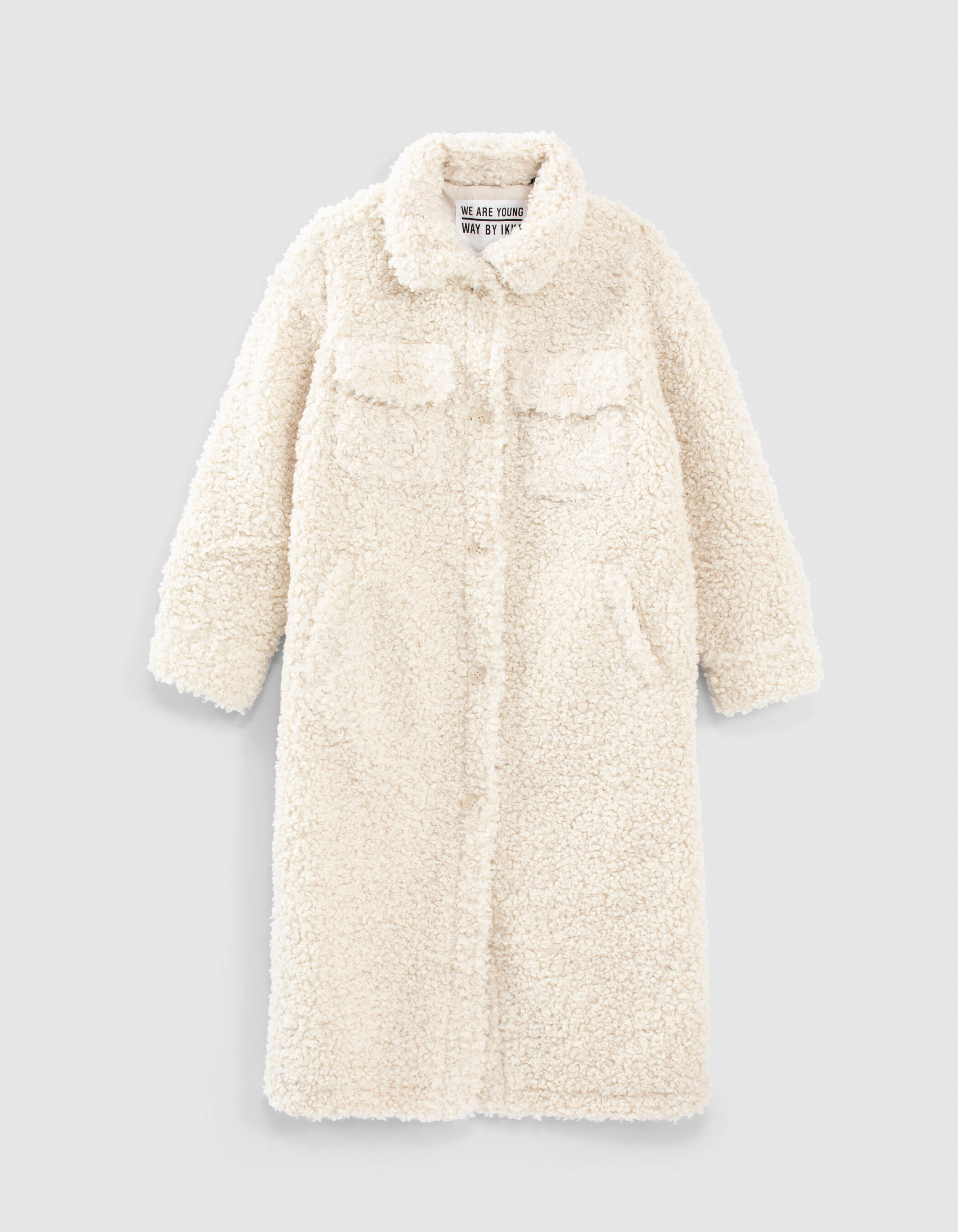 Manteau long sherpa online