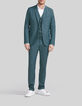 Veste de costume vert bleut&eacute; Homme-8