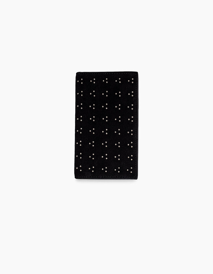 I.Code black studded suede wallet-2 I.Code black studded suede wallet-2