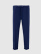 Herenjoggingbroek indigo seersucker-6