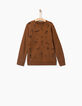 Cognac sweater jongens -1