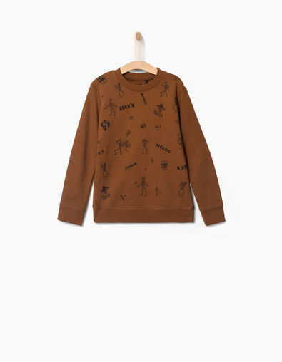 Cognac sweater jongens  - IKKS