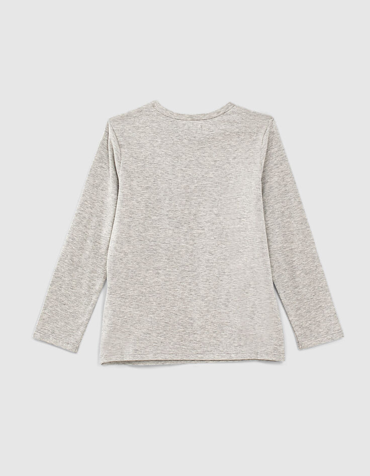 Boys’ grey T-shirt with skull-writing-3