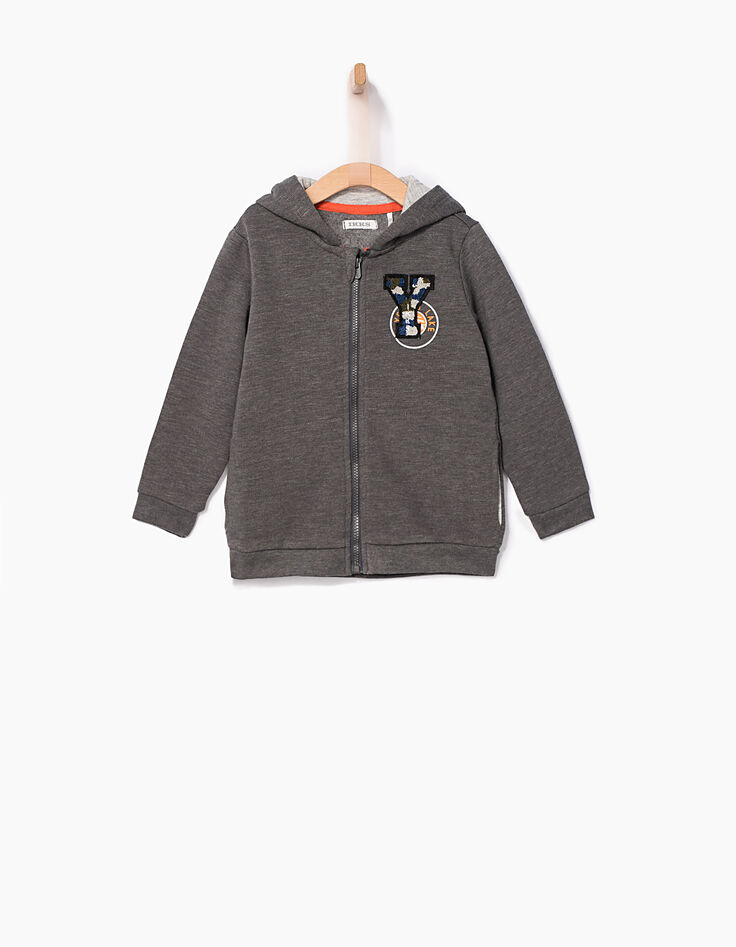 Grijs vest babyjongens -1