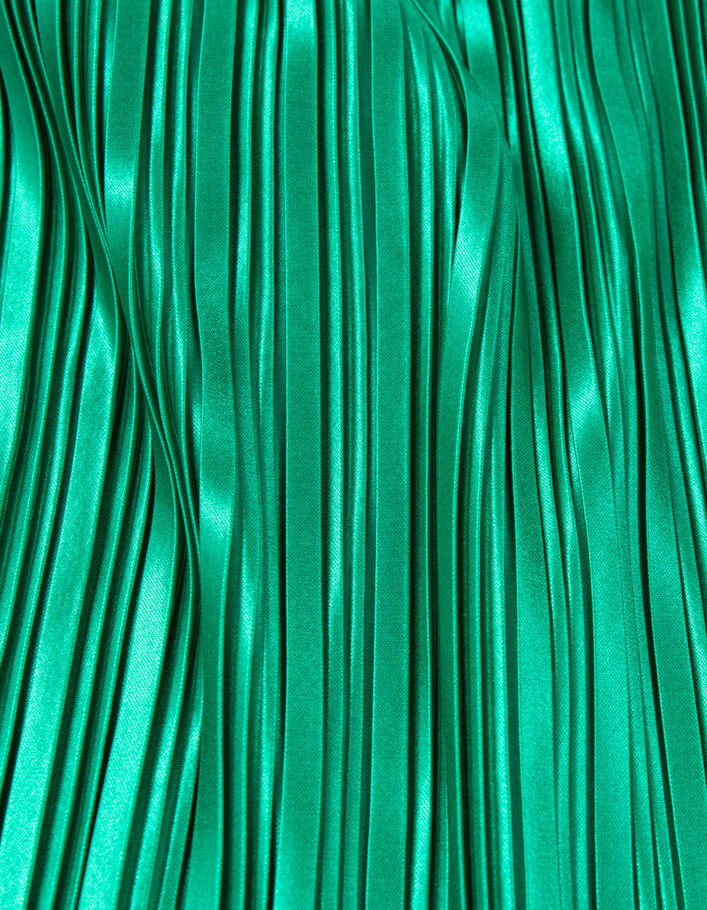 Robe longue verte plissée fille - IKKS