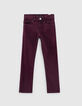 Boys’ dark purple slim jeans-1