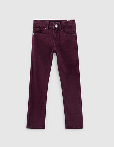 Boys’ dark purple slim jeans - IKKS