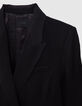 Chaqueta de traje negra para mujer-6
