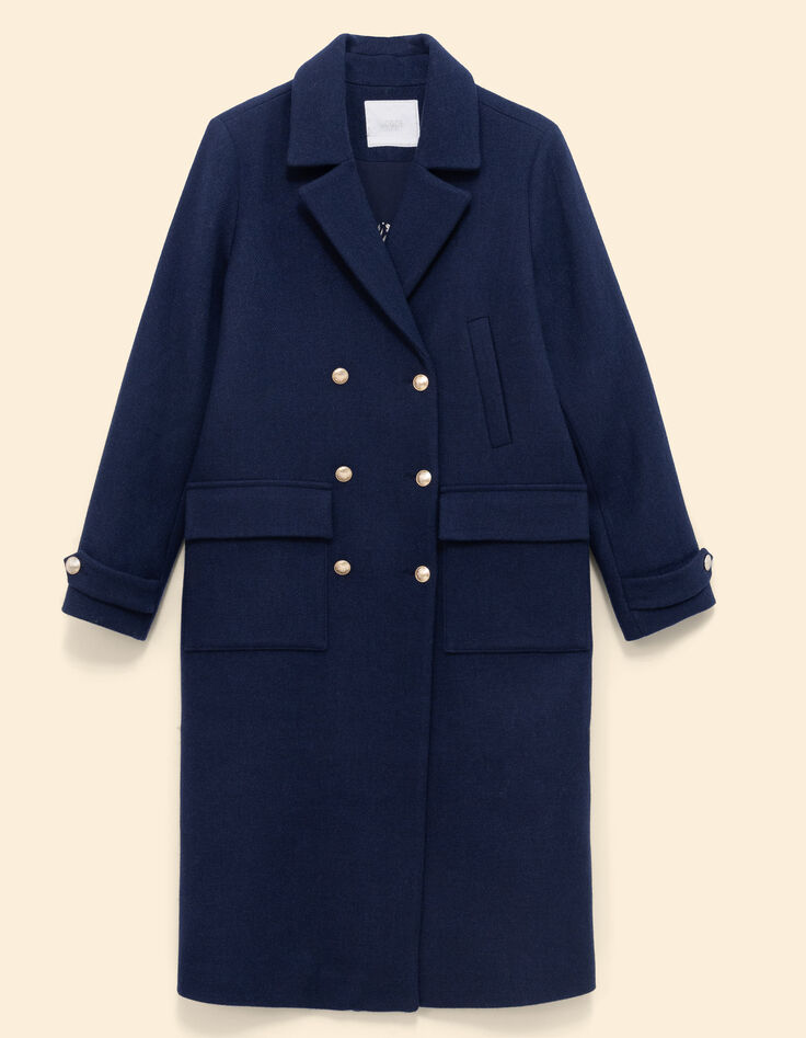 Manteau long marine esprit caban I.Code-6