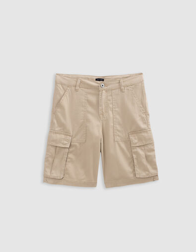 Bermudas relaxed beige battle niño - IKKS