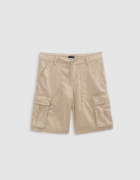 Bermudas relaxed beige battle niño - IKKS