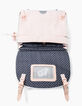 Trolley 38 cm rose poudré et navy K fille-6