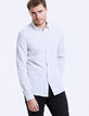 Men’s white Albini® checked slim shirt-3