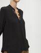 Zwarte damesblouse-2