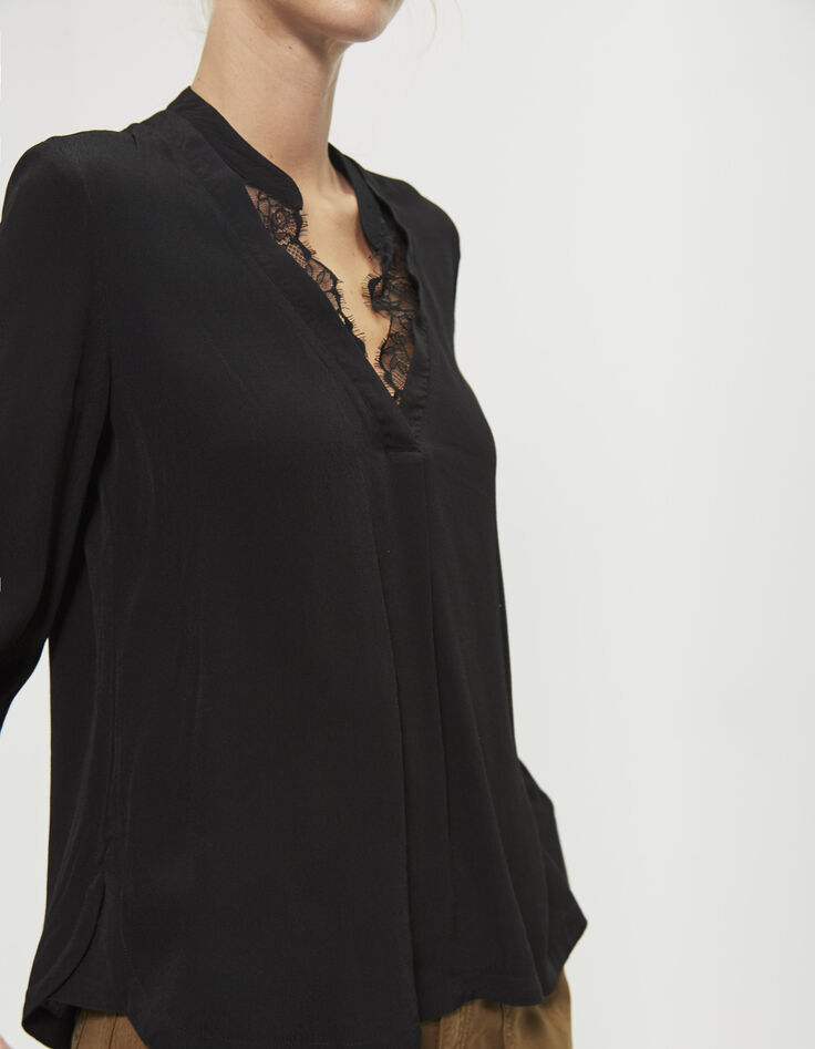 Zwarte damesblouse-2