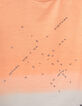 Camiseta naranja fluorescente deep dye letras ni&ntilde;o-5