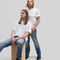 Gender Free-Wit T-shirt biokatoen geborduurd Uniseks - IKKS image number 0