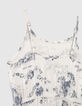 Robe longue blanche Ecovero® à imprimé toile de Jouy fille-6