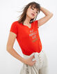 Camiseta llama bio con mensaje I.Code-1