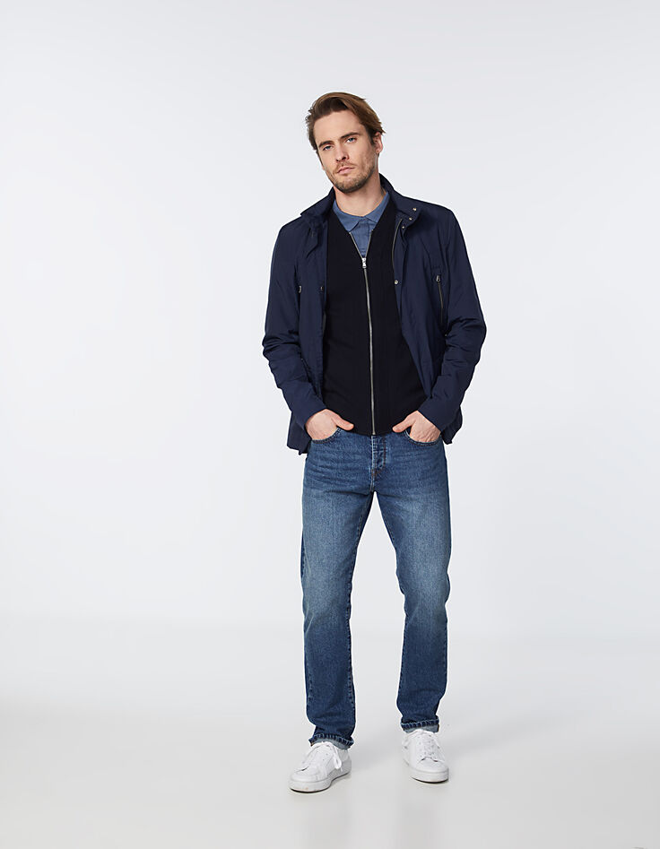 Cardigan marine esprit teddy Homme-6