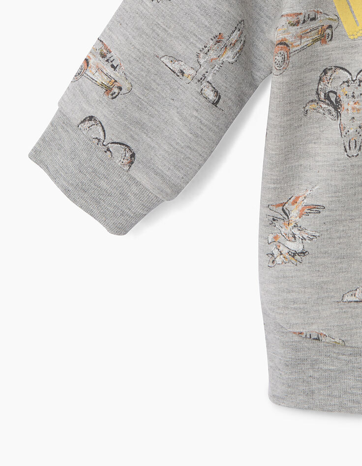 Sweat gris bébé garçon -5