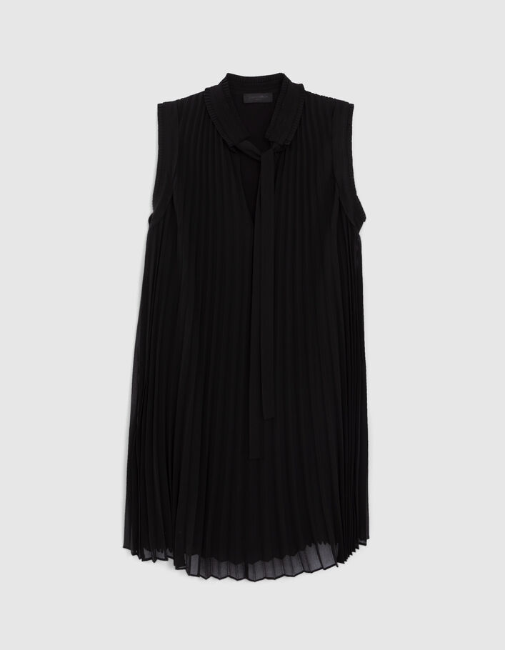 Pure Edition-Robe noire ample plissée Femme - IKKS